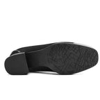 Minfot Irma Dam Finskor med Klack Stretch Svart