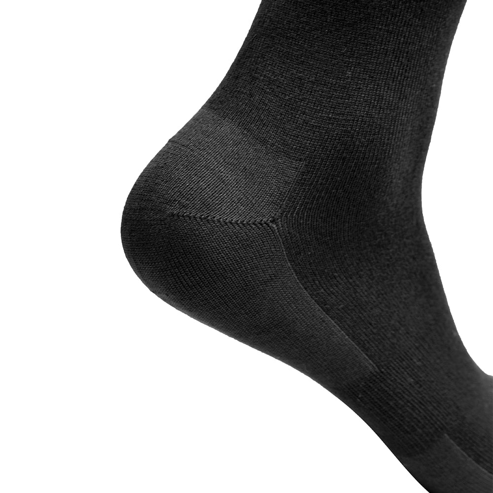 Minfot Bambustrumpor Crew Svart 1-pack