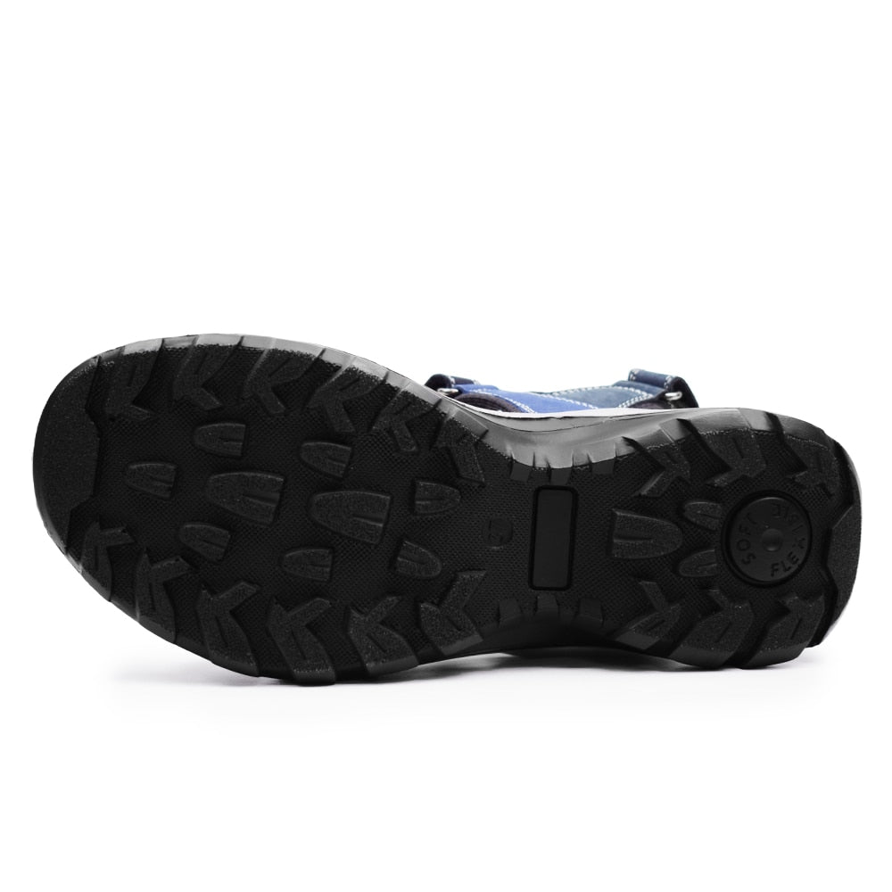 Minfot Sandhamn Sandaler Dam Nubuck Ocean Blue