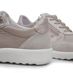 Minfot Way Sneaker Dam Bred Stretch Zip Beige