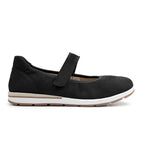 Minfot Ballerinaskor med rem Joyce Dam Stretch Nubuck Svart