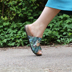 Minfot Softstep Sandaalit Naisten Biosandaali 2 hihnaa Tropical Glow Musta