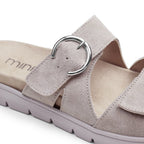 Minfot Abby Sandaler Dam Kardborre Taupe