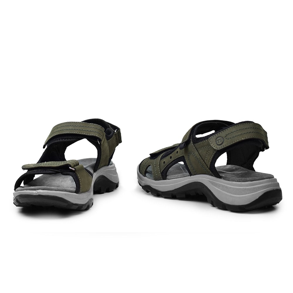 Minfot Sandhamn Sandaler Dam Nubuck Olivgrön