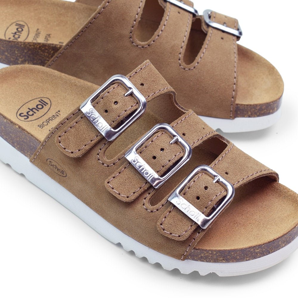 Scholl Sandaler Rio Bioprint AD Dam Mocka Ljusbrun