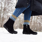 Minfot Curling-bootsit Lund Mokka Musta