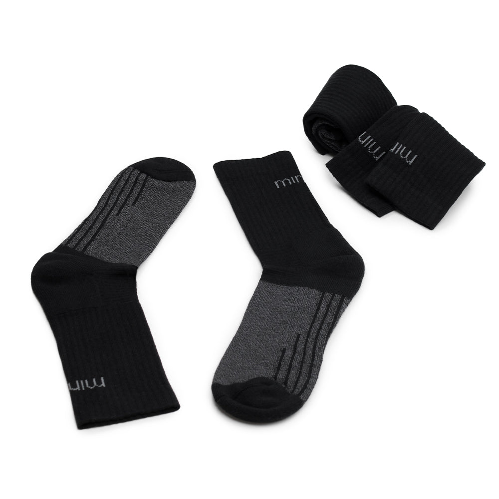Minfot Strumpor Cool Max Svart 3-Pack