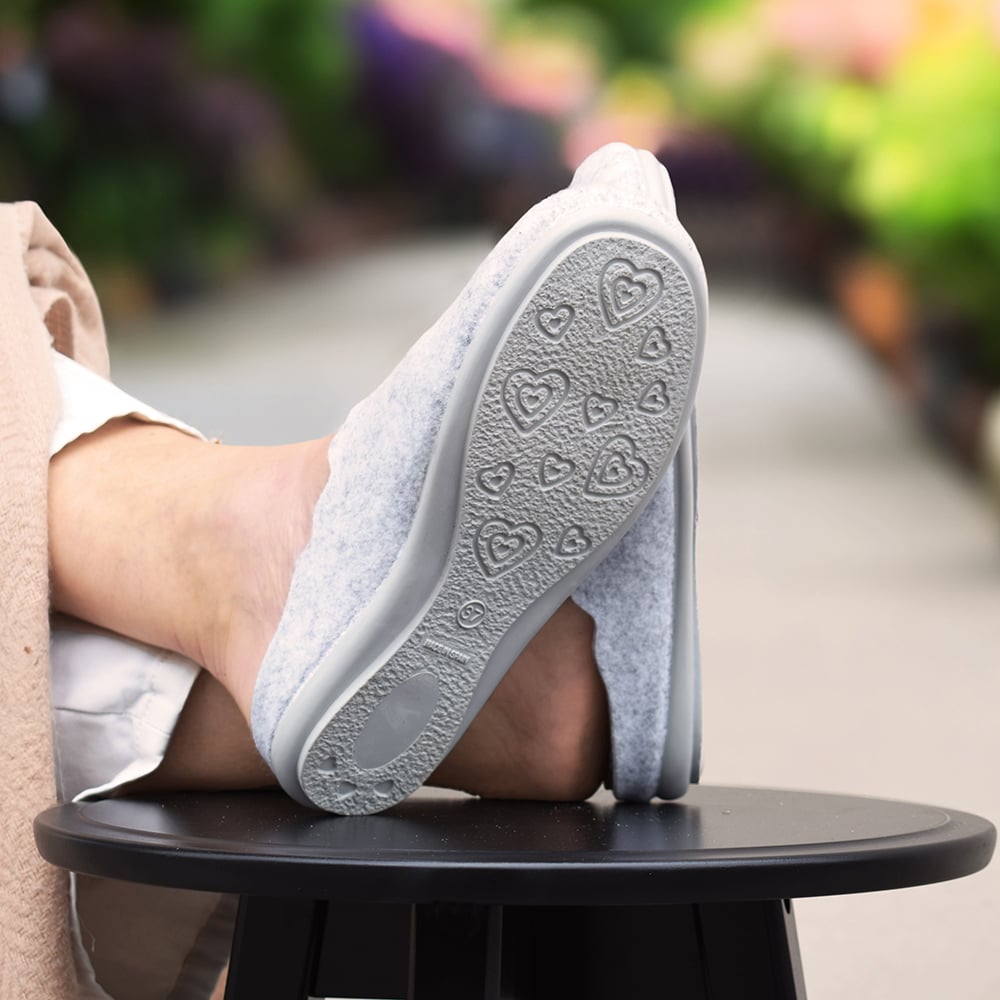 Minfot Tofflor Relax Dam Ljusgrå