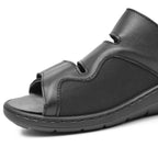 Embla Hälsoskor Sandaler Linn Ergoflex Elastisk Hälrem Svart