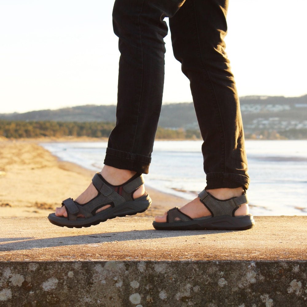 Minfot Sandal Herr Karlshamn Grå