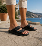 Rohde Sandaler Herr Svart Nubuck
