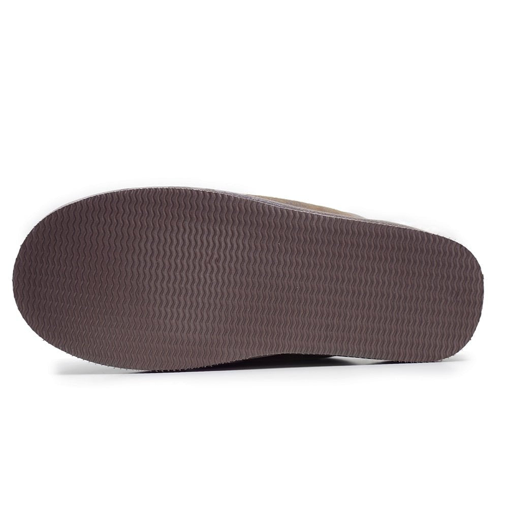 Minfot Fårskinnstofflor Slip-on Orust med sula Waxed Stone