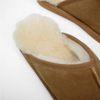 Minfot Lampaannahkatossut Slip on Orust pohjalla Chestnut
