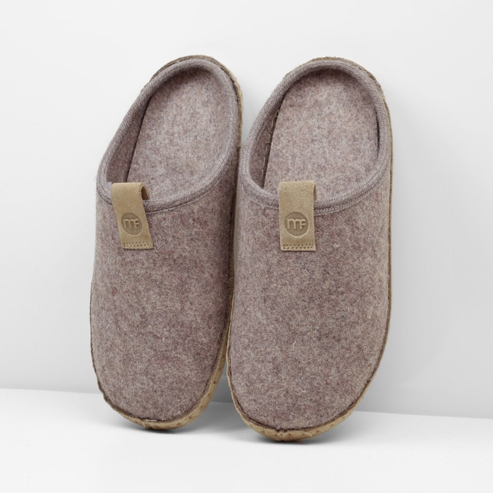 Minfot Cabin Tofflor Unisex Ull Brun