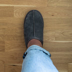 Minfot Lampaannahkatossut Slip on Orust pohjalla Harmaa