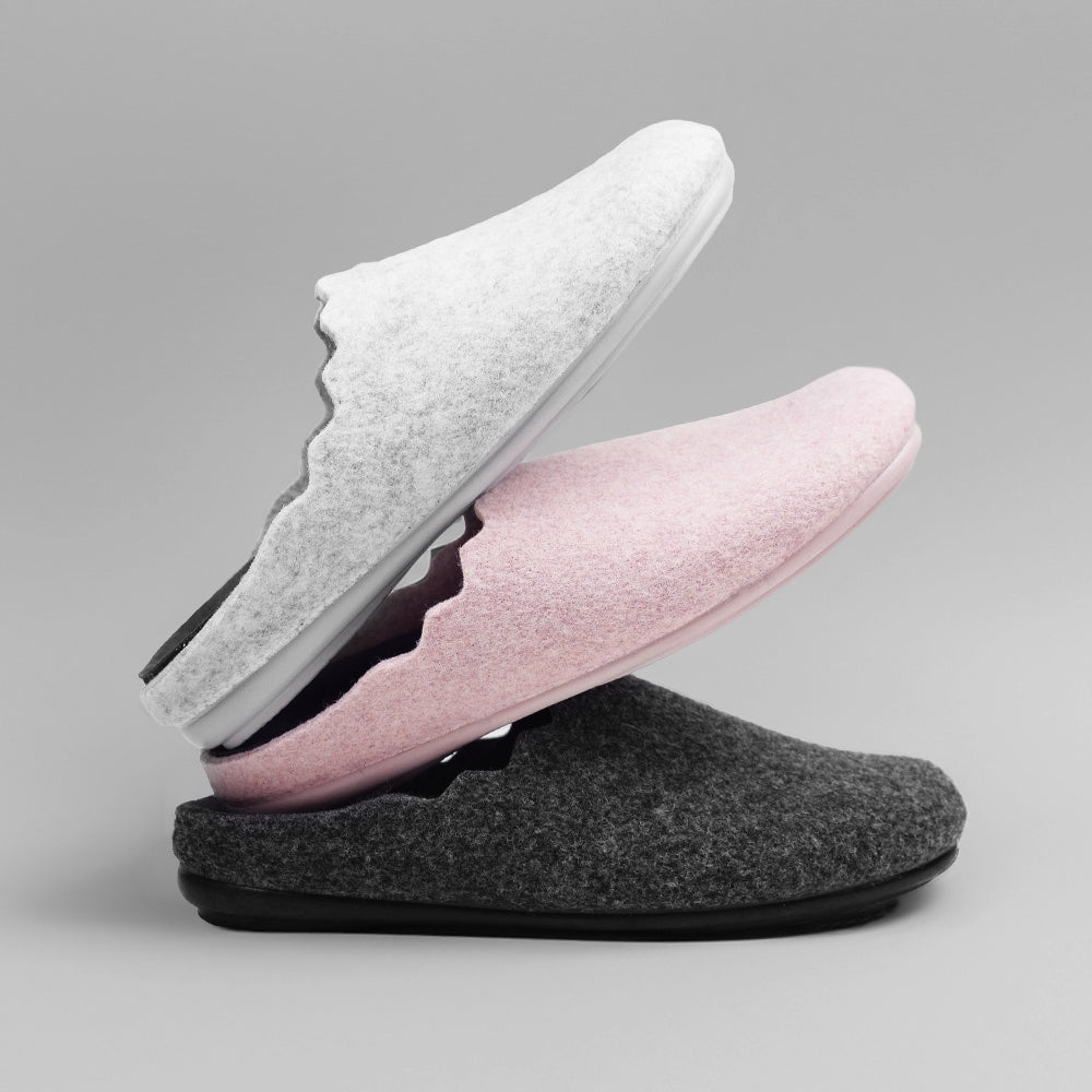 Minfot Tofflor Relax Dam Ljusgrå