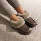 Minfot Fårskinnstofflor Sunne Taupe Mocka