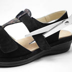 Suave Sandaler Dam Extra Bred Black Tenn