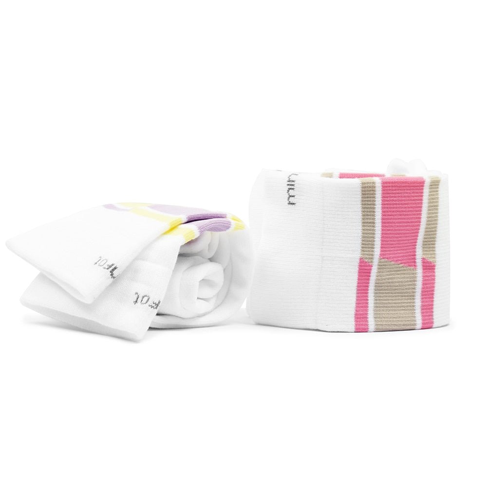 Minfot Sport Kompressionsstrumpor Lyocell Strong Vit 2-pack