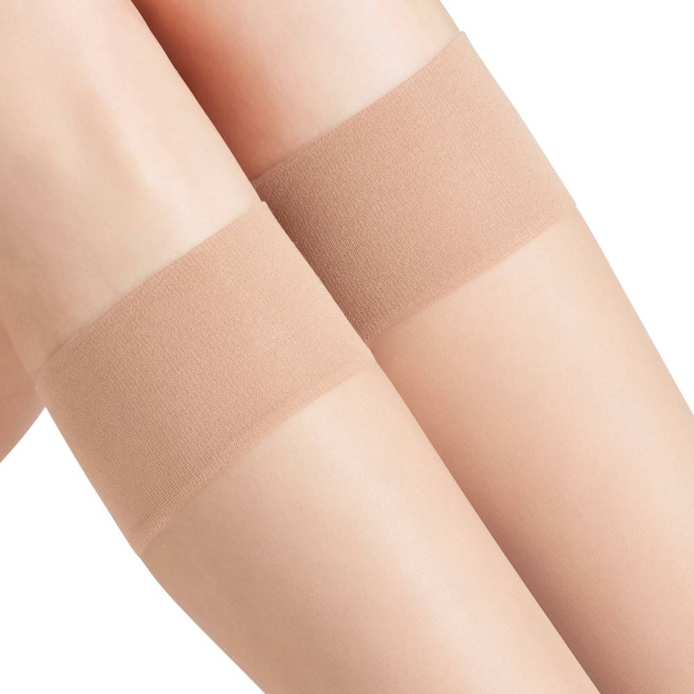 Falke Pure Matt Knästrumpor Dam Nylon 20 den Beige 1-pack