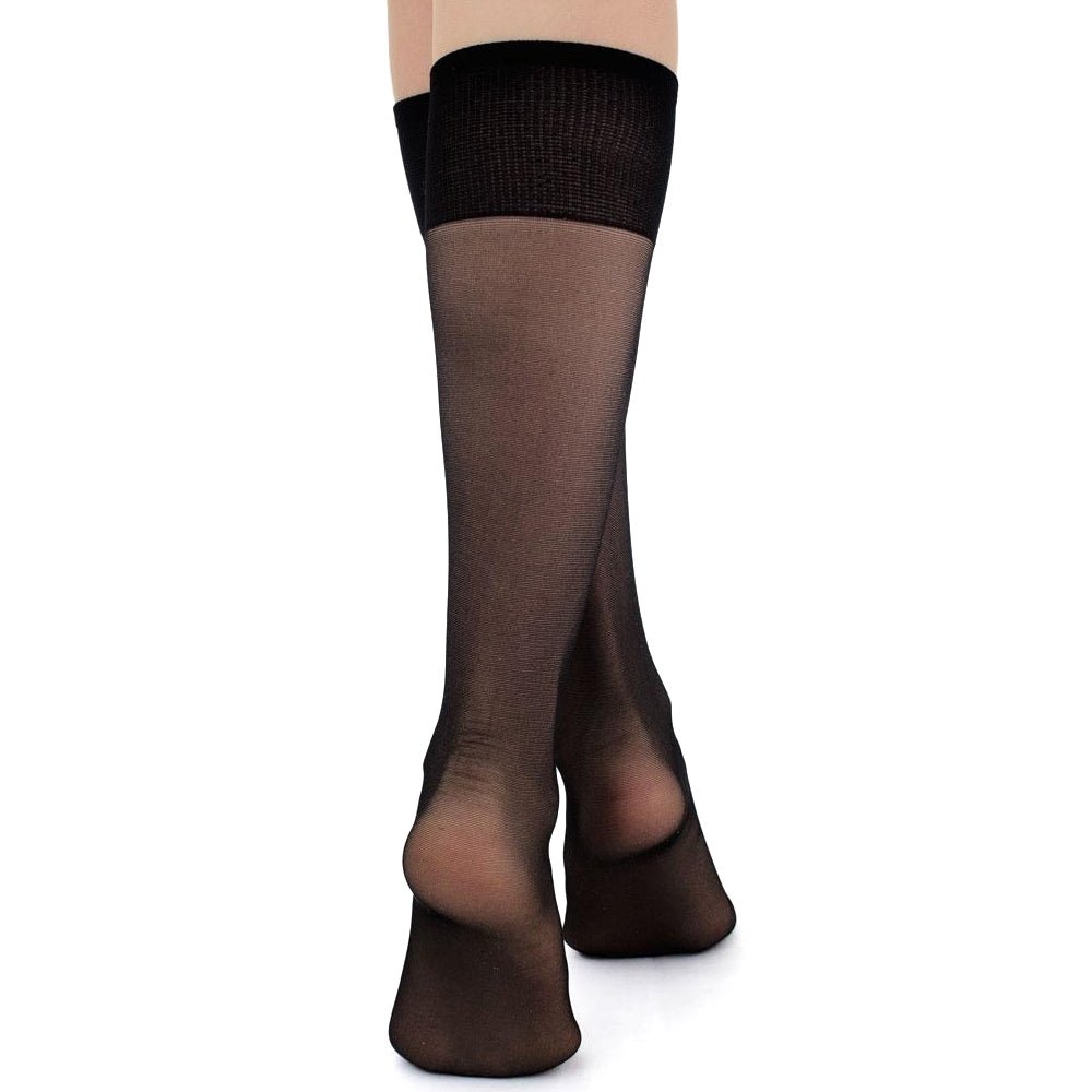 Giulia Marea Nylonstrumpor Knä 40 den Svart 2-pack