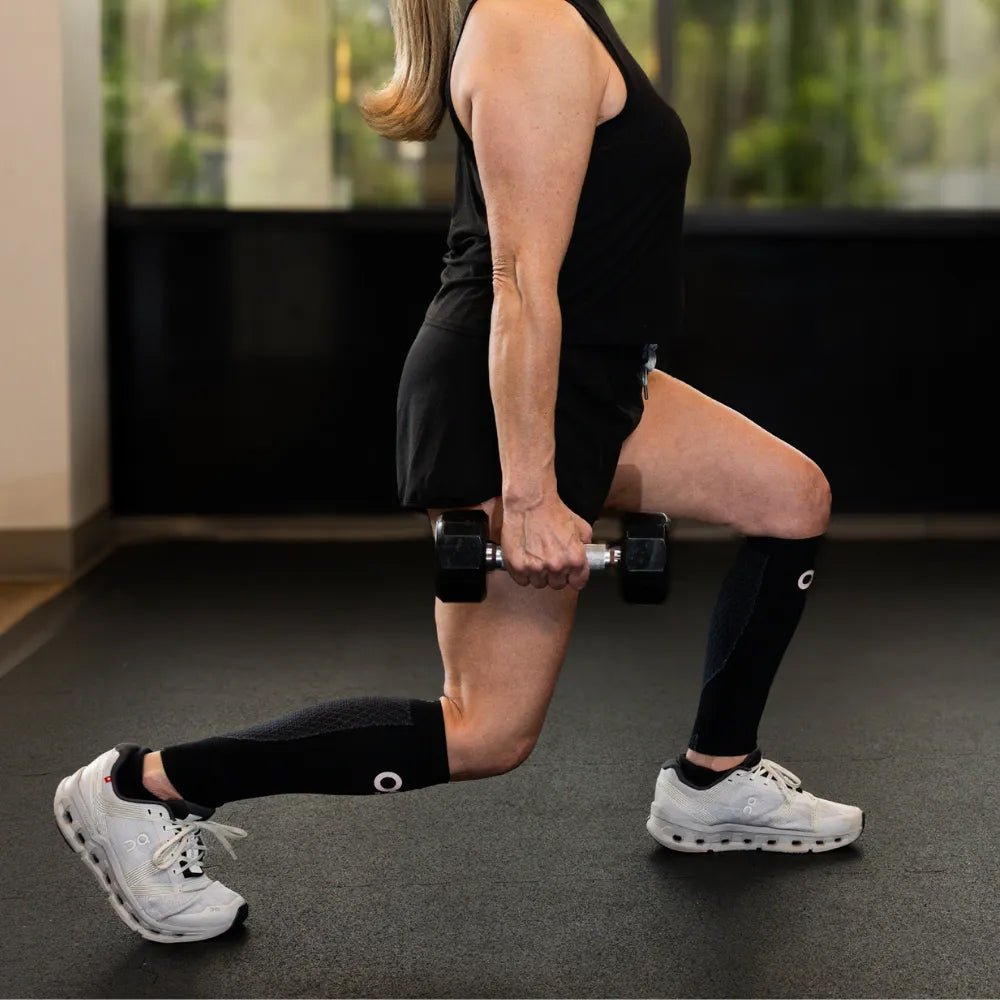 OS1st CS6 Calf Sleeves Kompressiosäärystimet Musta 1 pari