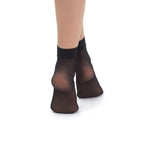 Giulia Easy Nylonstrumpor Ankel 40 den Svart 2-pack