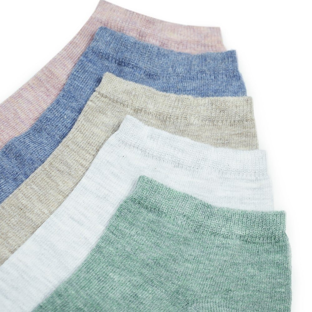 Minfot Bomullsstrumpor Sneaker Sensitive Pastell 5-pack