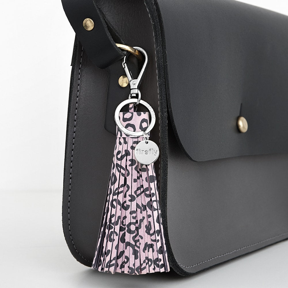 Firefly Reflex Soft Tassel Reflector Leopard Print Lilac