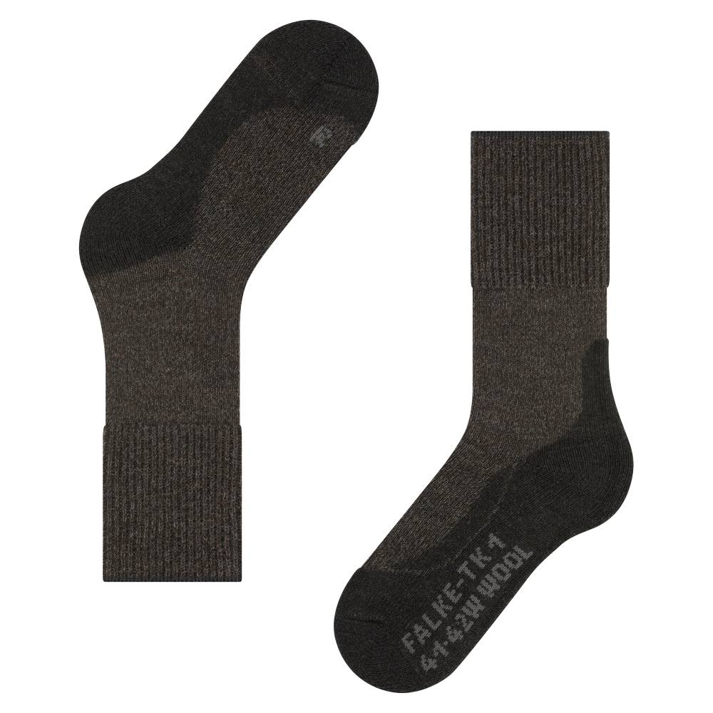 Falke TK1 Trekking Vandringsstrumpor Dam Ull Grå 1-pack