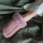 Minfot Lampaannahkatossut Slip on Duved pohjalla Pinkki