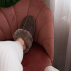 Minfot Lampaannahkatossut Slip on Duved pohjalla Stone