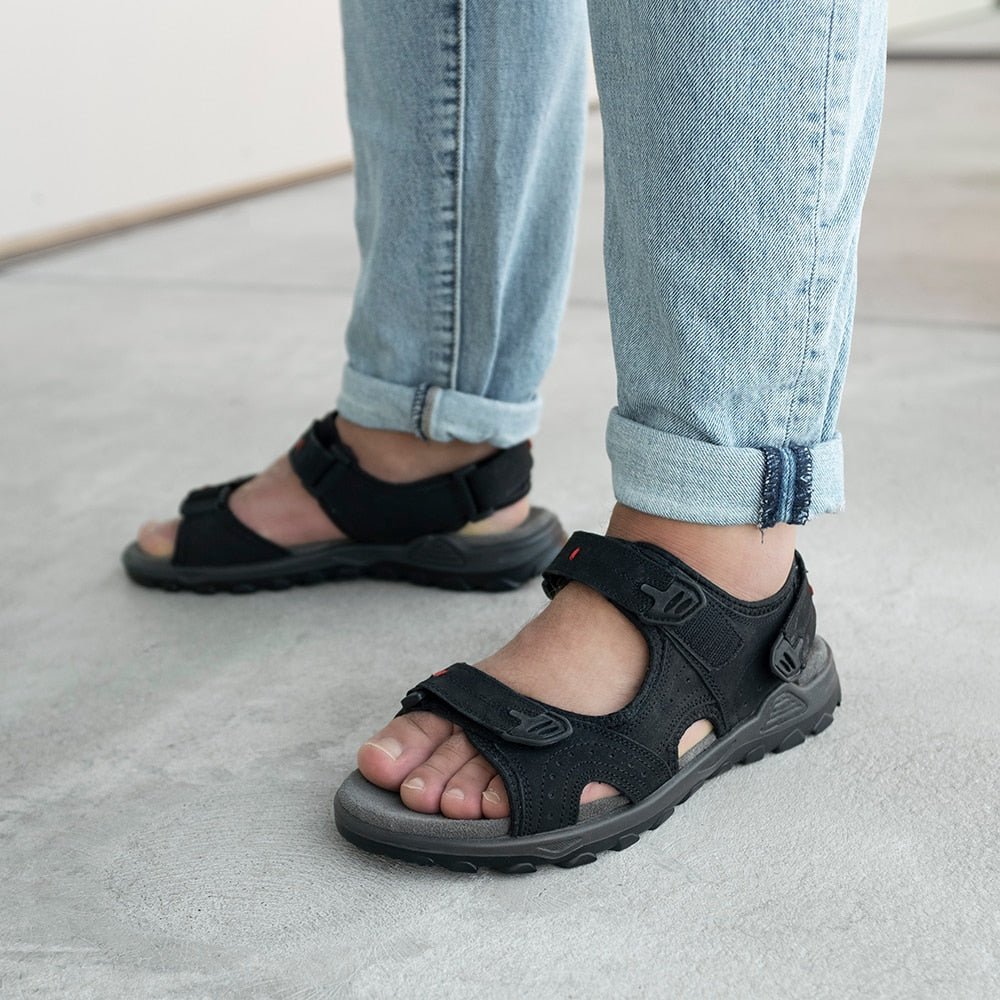Minfot Sandaler Torekov Herr Nubuck Svart