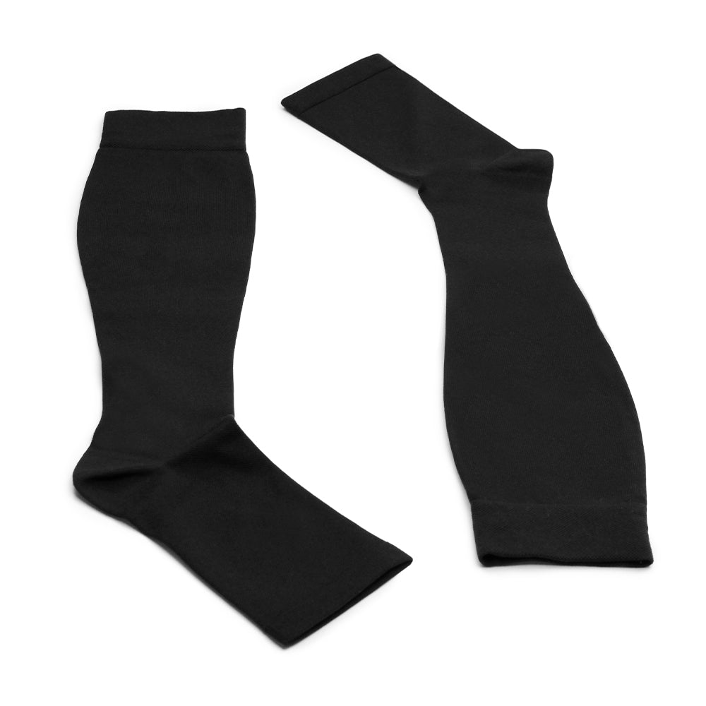 Minfot Tunna Stödstrumpor Everyday Öppen Tå Svart 1-pack