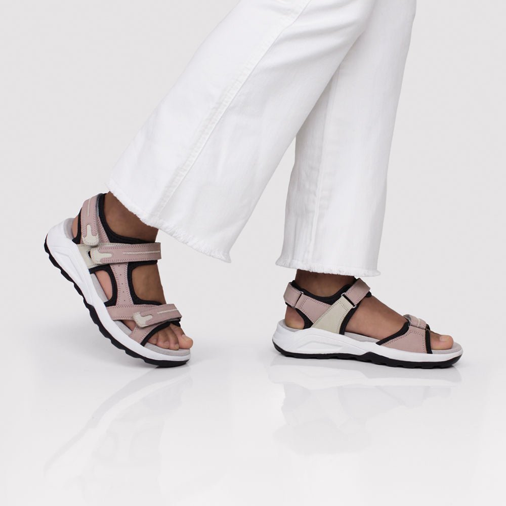Minfot Nyhamn Sandaler Dam Pink Beige