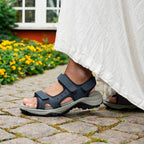 Minfot Sandhamn Sandaler Dam Nubuck Navy