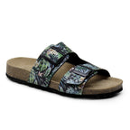 Minfot Softstep Sandaalit Naisten Biosandaali 2 hihnaa Tropical Glow Musta
