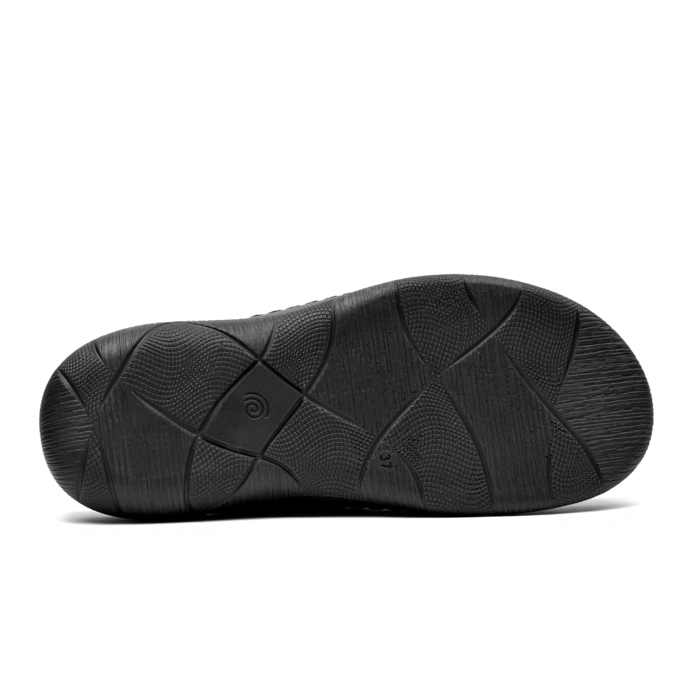 Minfot Tofflor Stretch Dam Zebra Svart