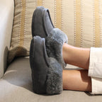 Minfot Fårskinnstofflor Hemse med sula Grafit Grå