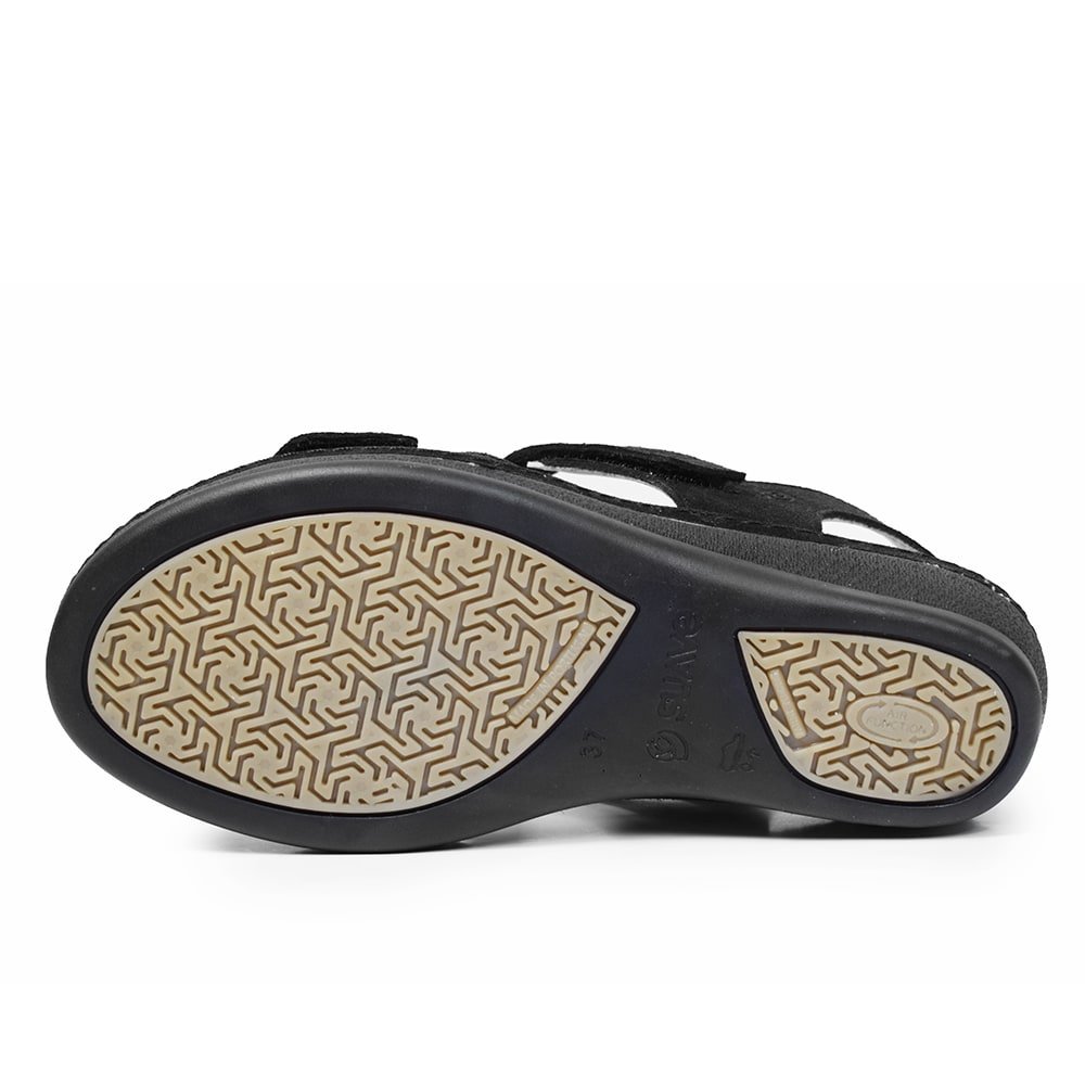 Suave Extra Bred Sandal Black Tenn