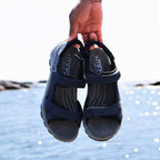 Minfot Sandhamn Sandaler Dam Nubuck Navy