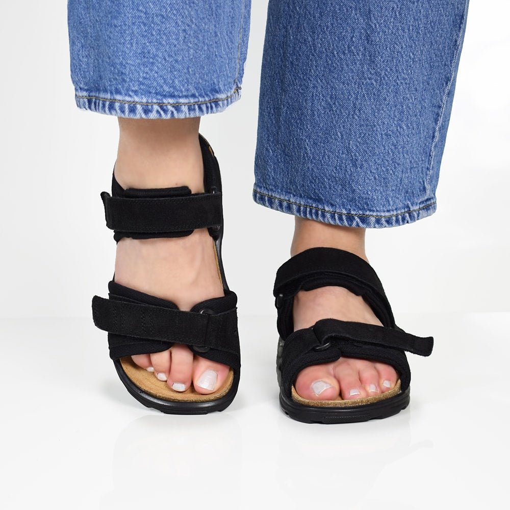 Minfot Sandaler Flex Svart Mocka