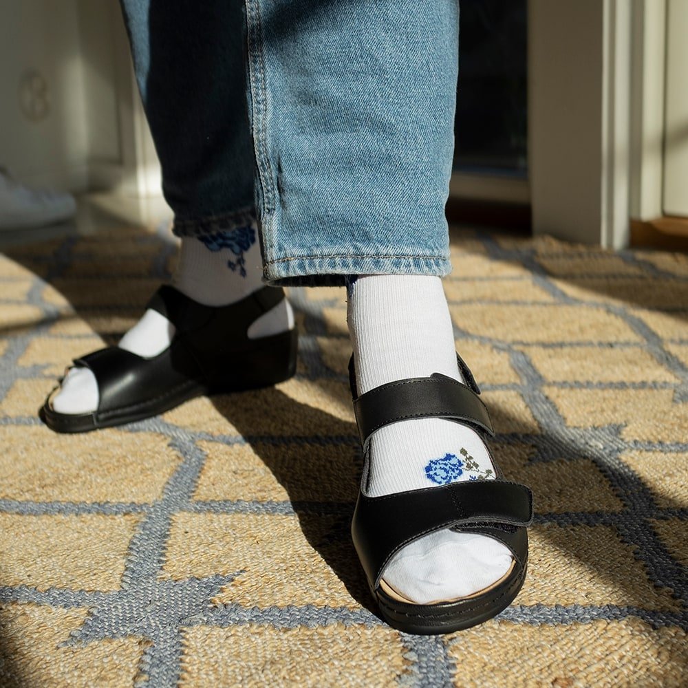 Minfot Sandaler Stretch Iris Hälrem Svart