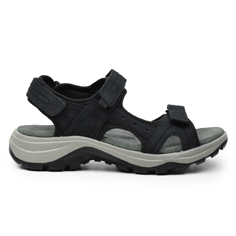 Minfot Sandhamn Sandaler Dam Nubuck Black
