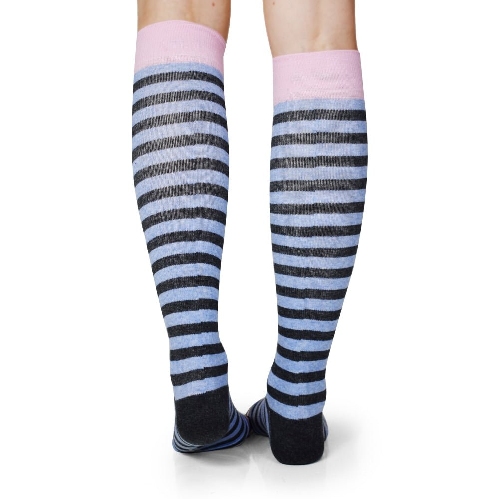 Minfot Stödstrumpor Bomull Eco Line Blue 1-pack