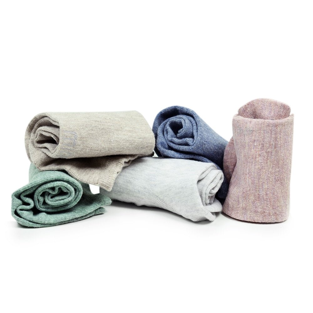 Minfot Bomullsstrumpor Sneaker Sensitive Pastell 5-pack