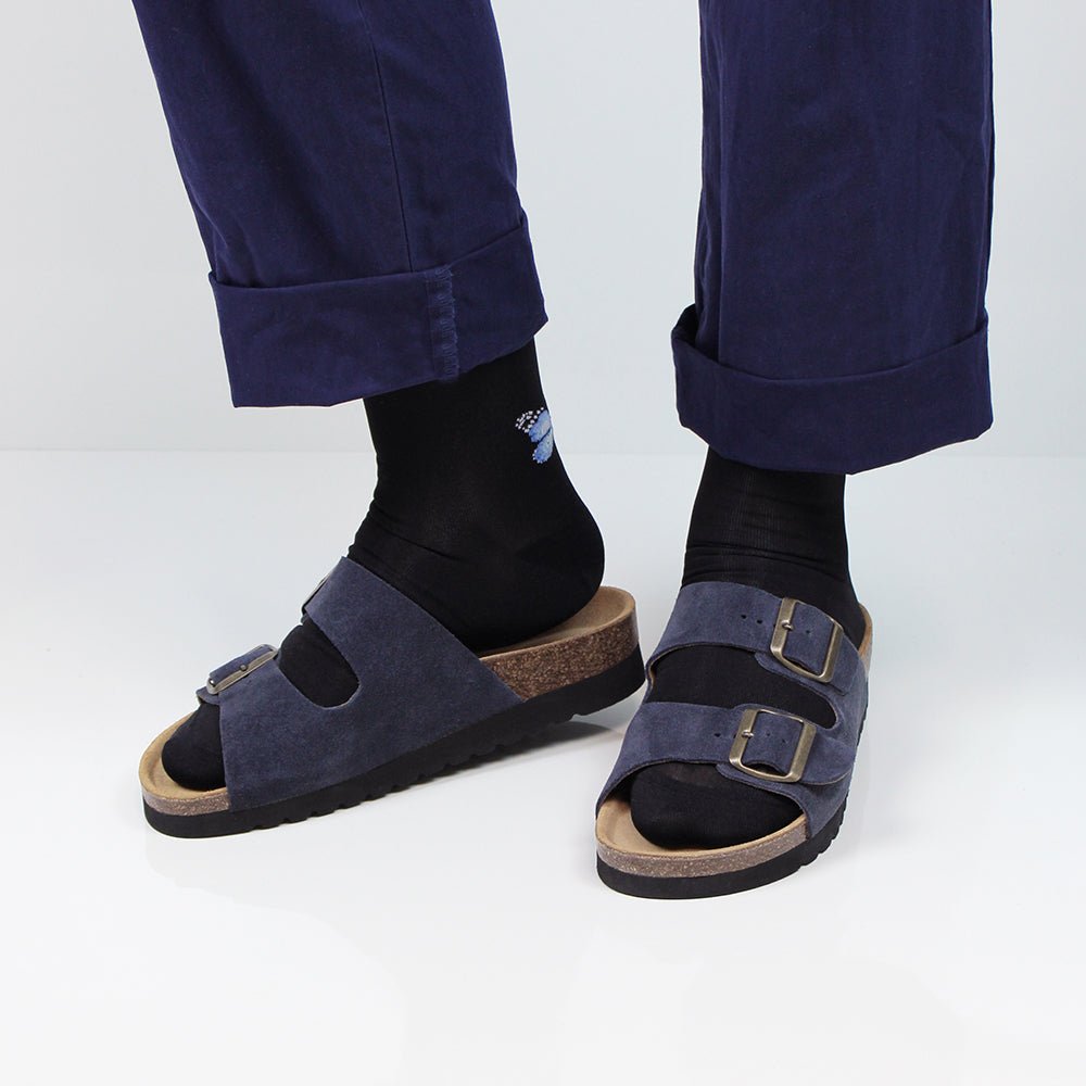 Minfot Moa Sandaler Dam Bio Mocka Navy