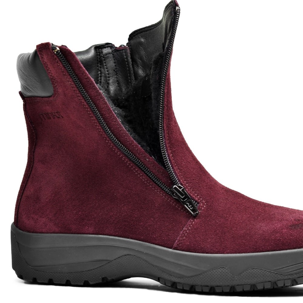 Minfot Dubbskor Boden Mocka Ull Bordeaux