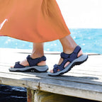 Minfot Sandhamn Sandaler Dam Nubuck Navy