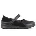 New Feet Hanne Extra Breda Skor Ballerina Stretch Dam Svart